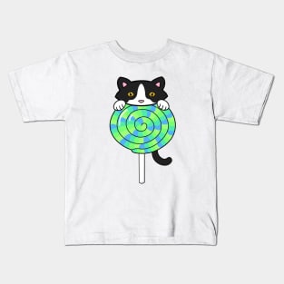 Happy Candy Cat Kids T-Shirt